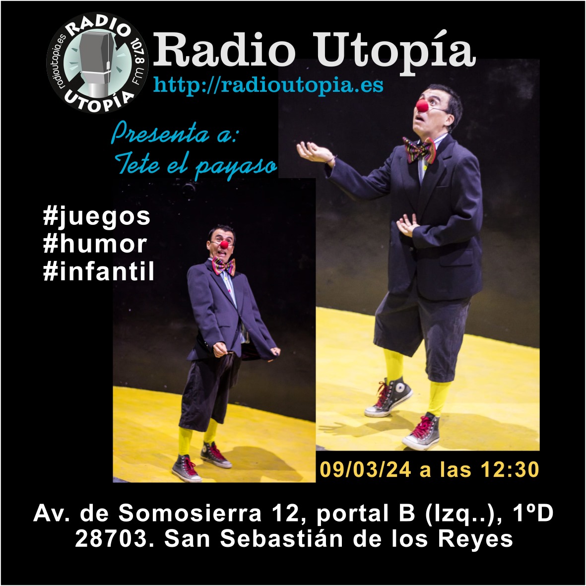 PRÓXIMO EVENTO EN RADIO UTOPÍA