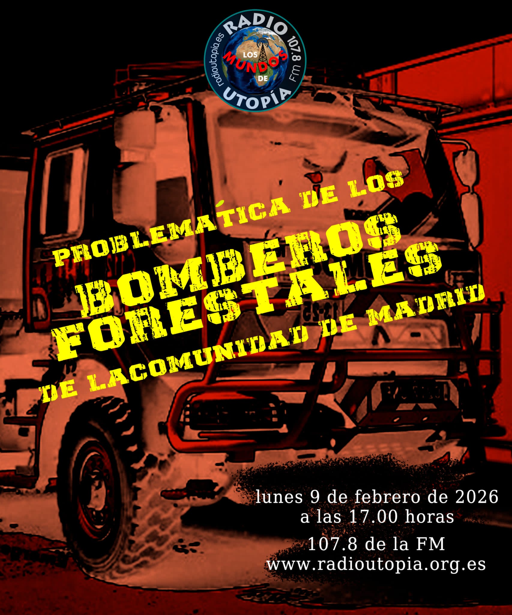 Bomberos Forestales de la Comunidad de Madrid visitan los Mundos de Utopía