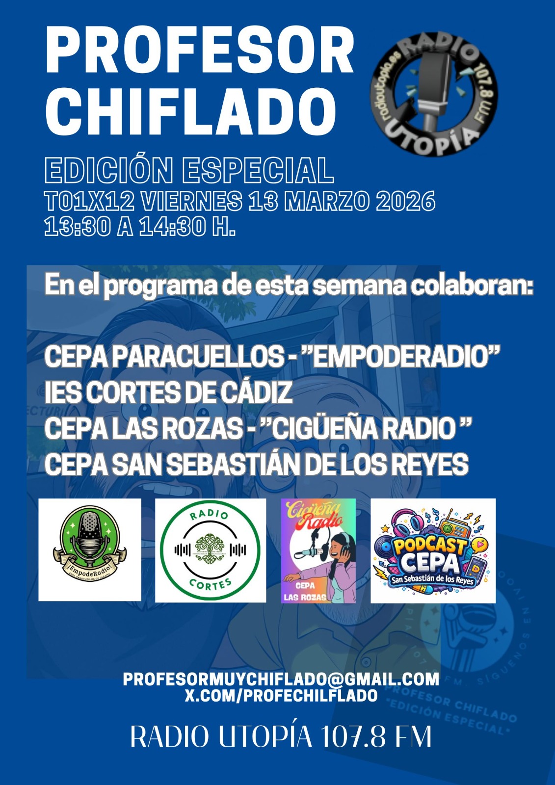 En Profesor Chiflado este Viernes 13….