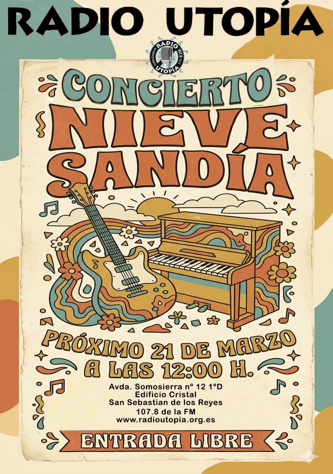 Recordatorio Este Sábado en directo en R.U. Nieve Sandía