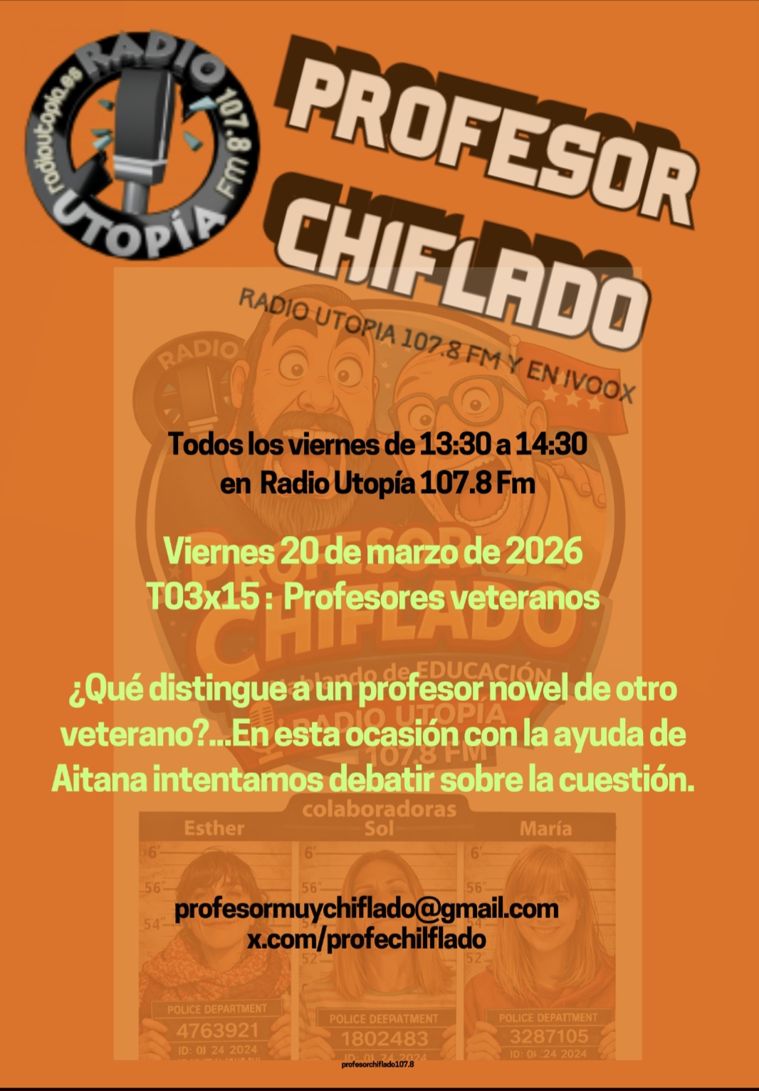 Este Viernes Profesor Chiflado nos trae:
