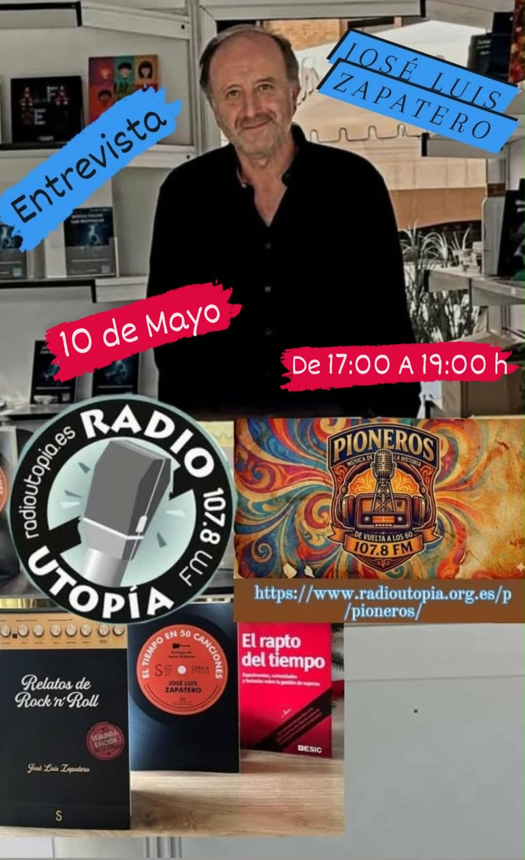 Interesante entrevista, este domingo, en Pioneros.