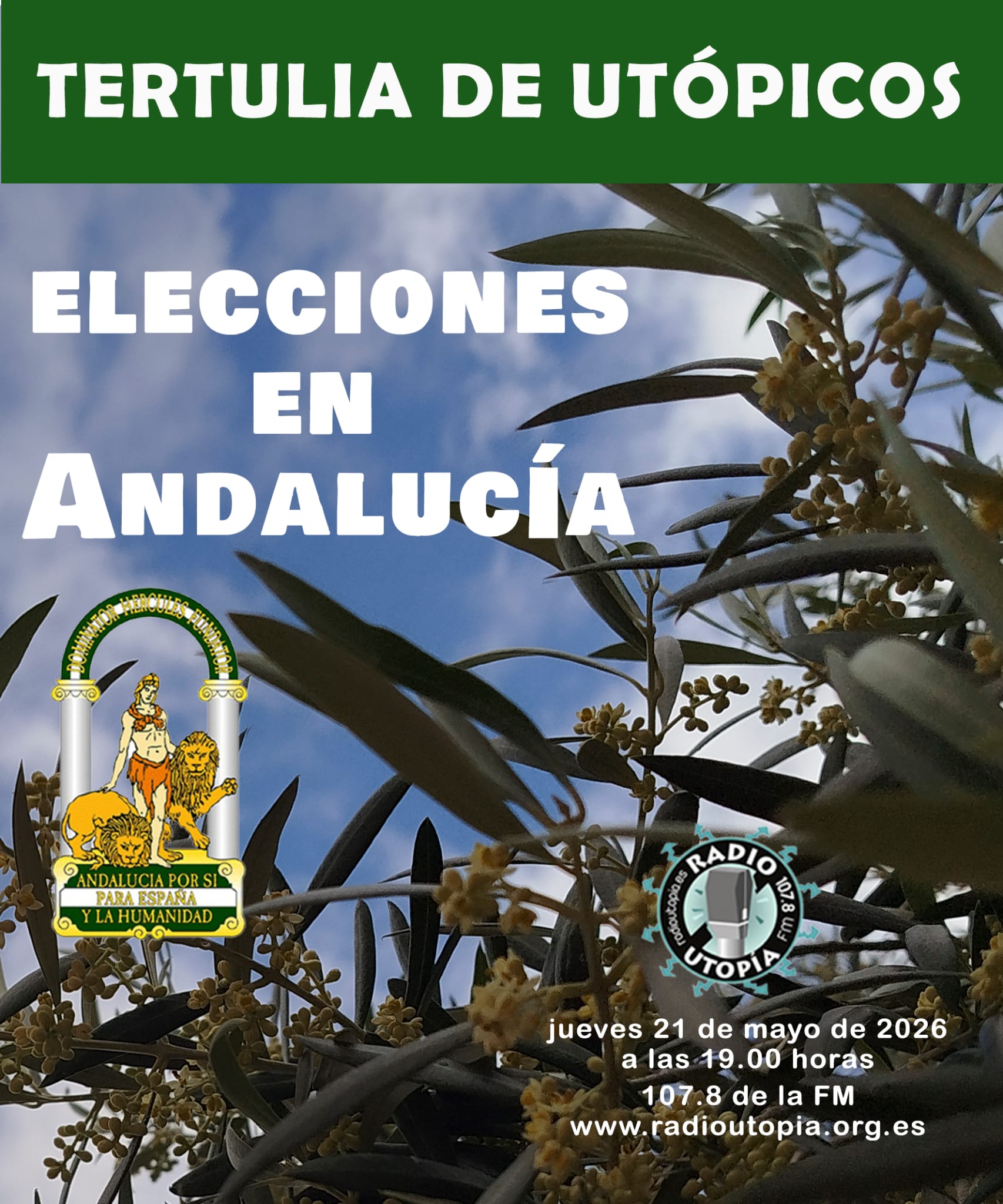 Este jueves nueva edición de Tertulia de Utopicos.