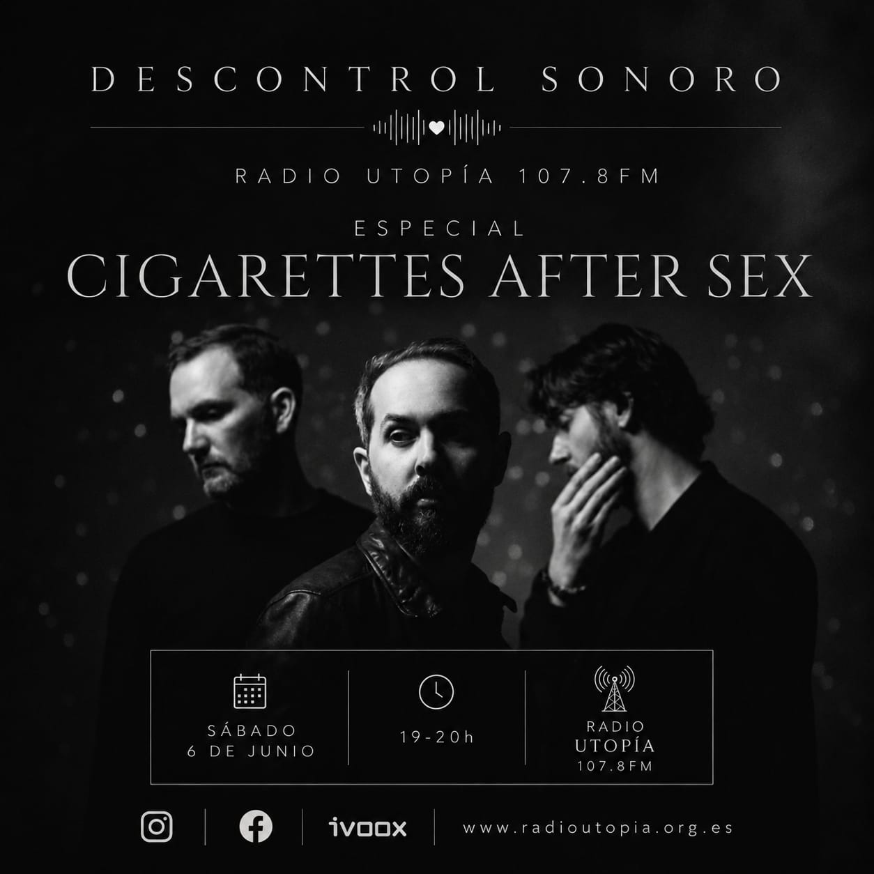 Intimidad auditiva, este sábado, en Descontrol Sonoro.