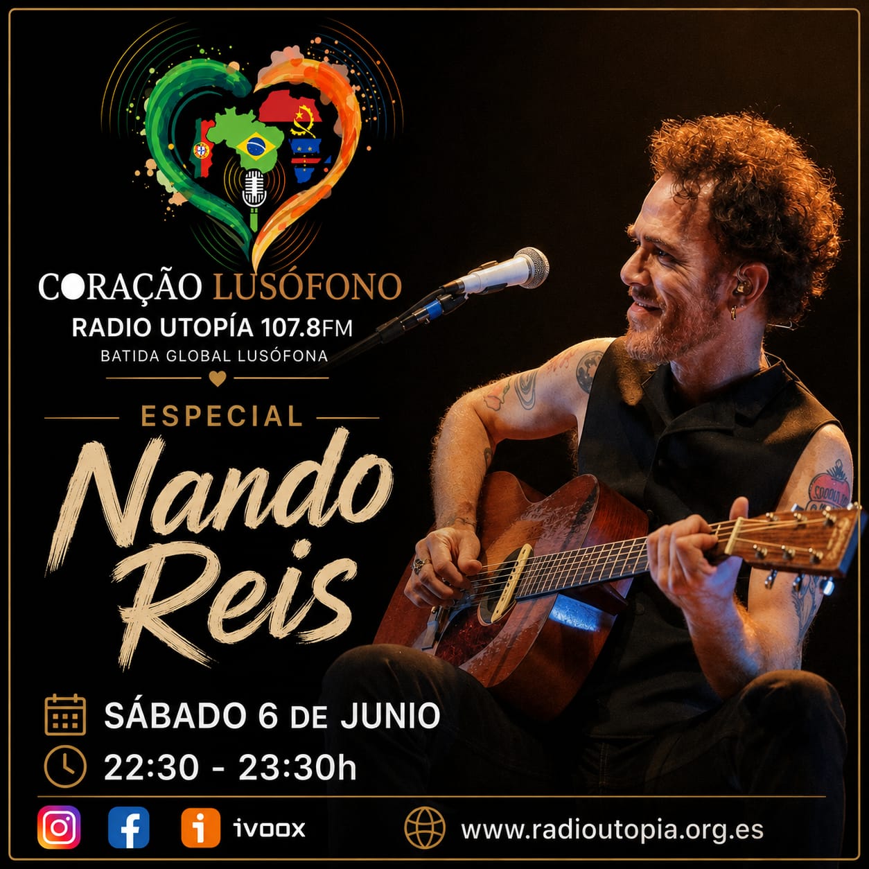 Este sábado, en Coraçao Lusófono, un gigante de la música brasileña.
