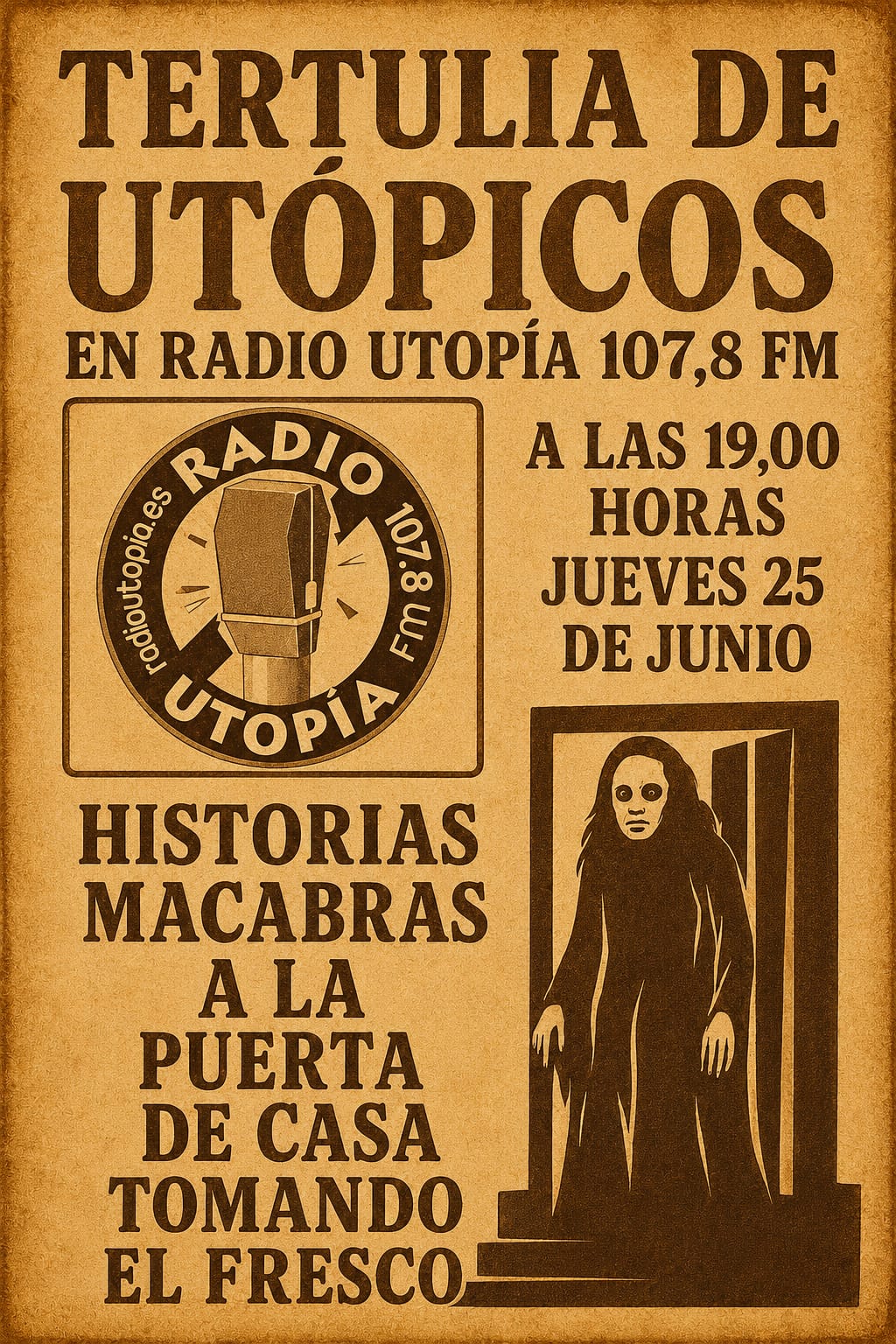Este jueves, nuevo programa de Tertulia de Utópicos