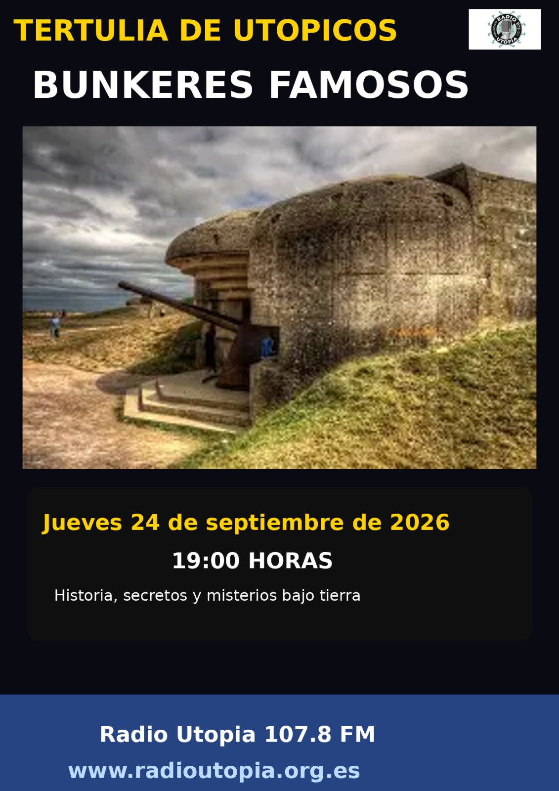 Este jueves, nuevo programa de Tertulia de Utópicos