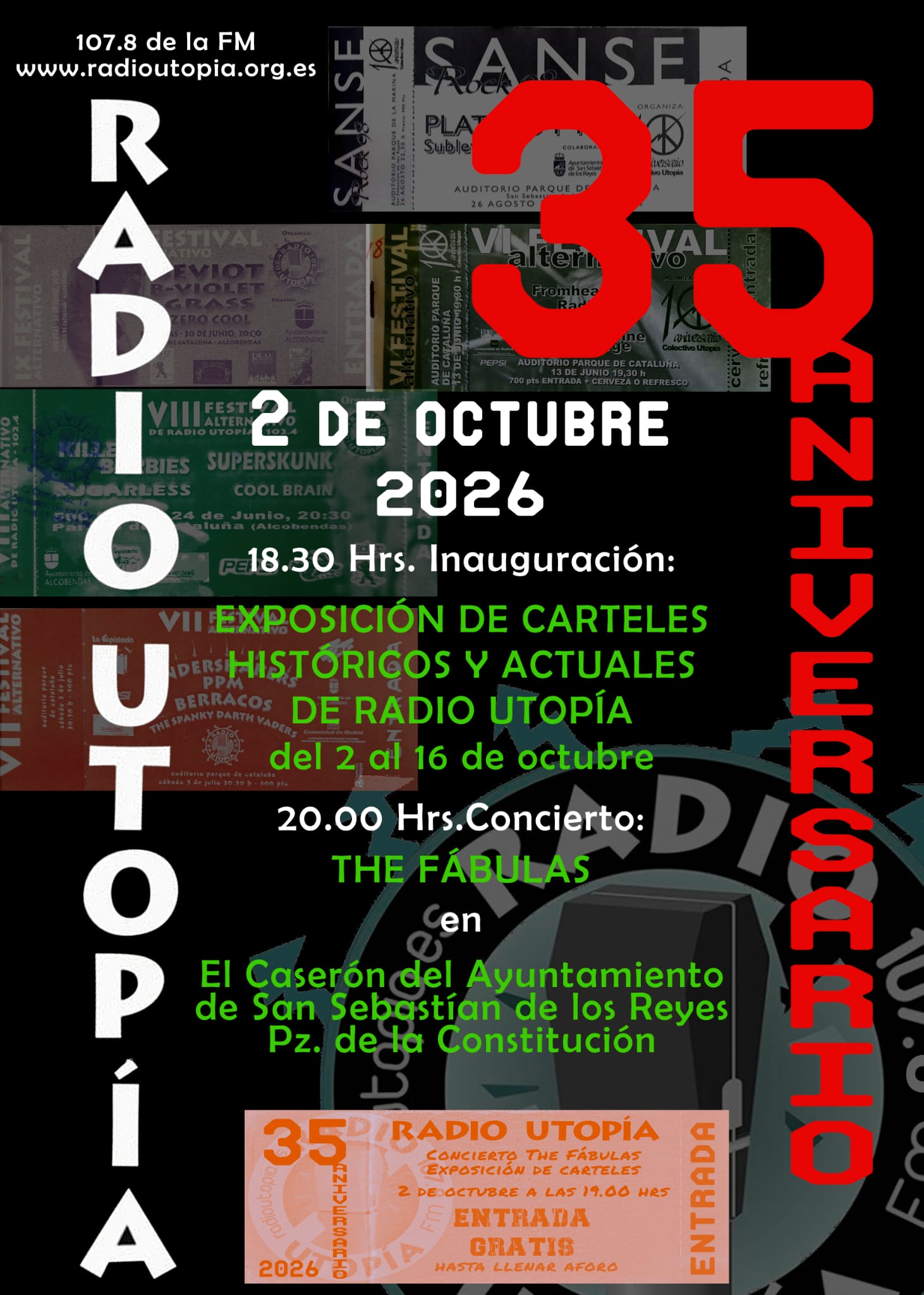 Este viernes celebramos los 35 años de Radio Utopía.