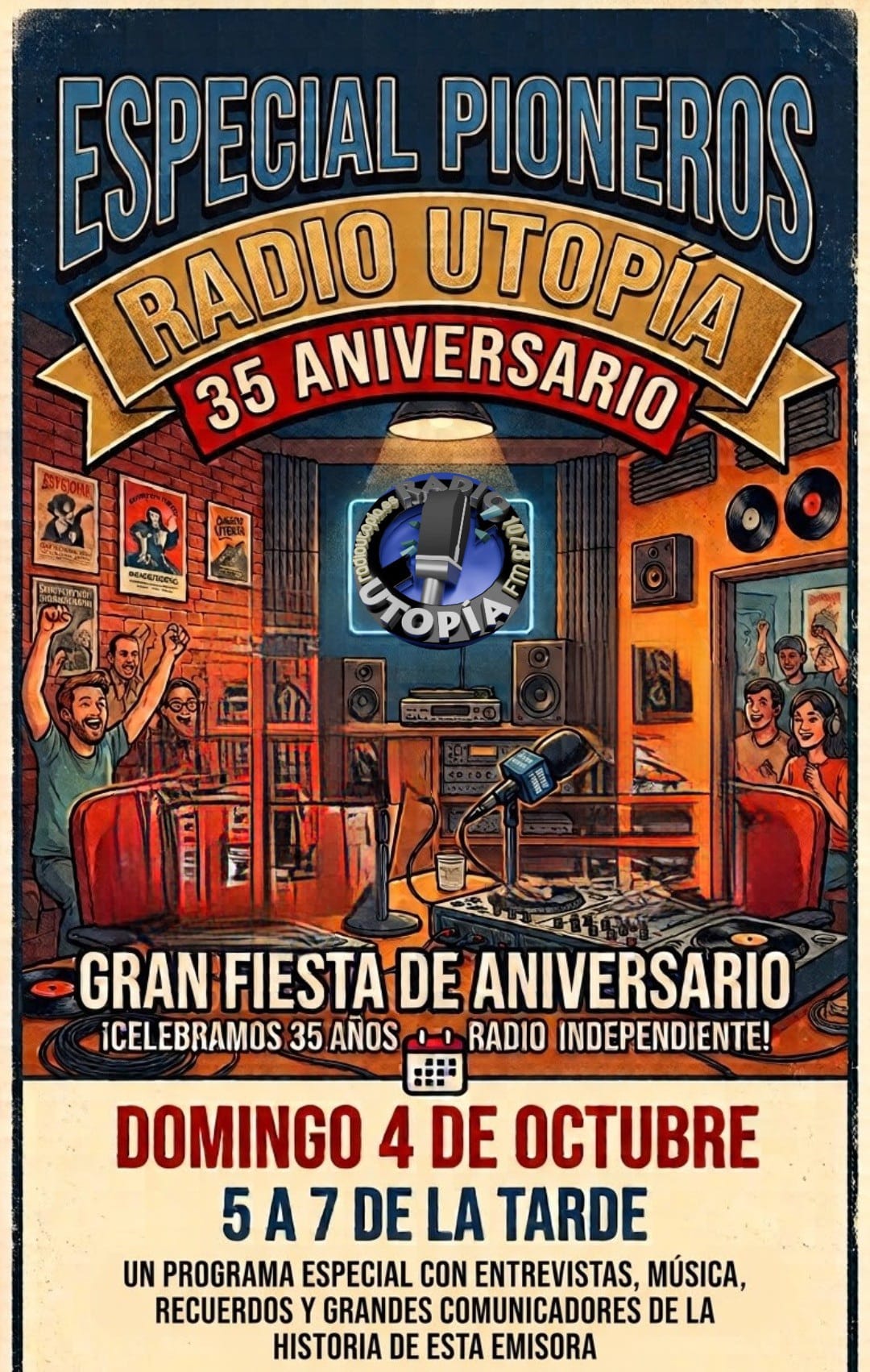 Edición Especial de Pioneros este domingo.